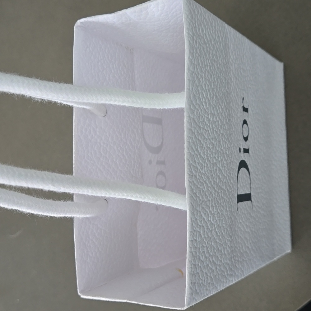 New Never Used Dior Silver Charm Necklace .. CD Charm, Star & Pearl - Picture 8 of 9